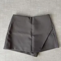 【良品・未使用】ZARA グレー スコート　ミニ　ショートパンツ Sサイズ