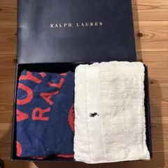 Ralph Lauren ラルフローレン　タオルケットブランケット2枚セット