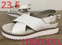 8/10日までSALE☆未使用！牛革momon.☆レザーフットベッドサンダル★のサムネイル
