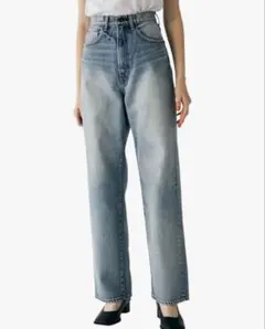 マウジー ジーンズ HW DAMAGE LOOSE STRAIGHT