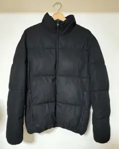 【古着】　ZARA ダウンジャケット ブラック　S (※色落ち箇所あり)