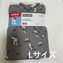 Lサイズ ユニクロ レーヨンリラコ ムーミン/グレー