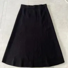 ユニクロ　ニットスカート　ブラック　L