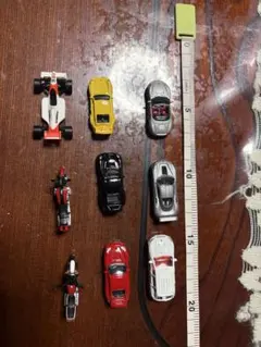 ミニカーとバイクのセット 8台