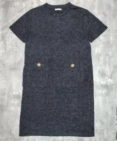 【限界値下げ】ZARA BASIC ニットワンピース クラシカル ストレッチ