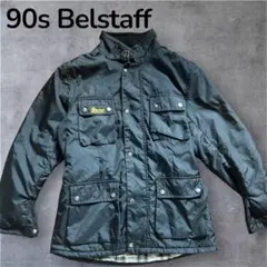 い*ち様 90s Belstaff オイルドジャケット ベルト付き　ブラック メ