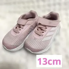 13cm キッズスニーカー　adidas ピンク スニーカー ベルクロ