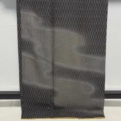 D292 訪問着　汕頭刺繍　総刺繍　流水　正絹　着物　袷　トールサイズ　極美品