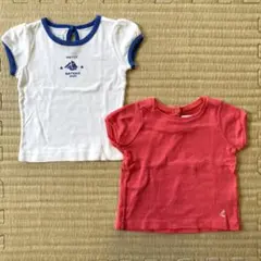 PETIT BATEAU ベビー　半袖Tシャツ 2枚セット 女の子