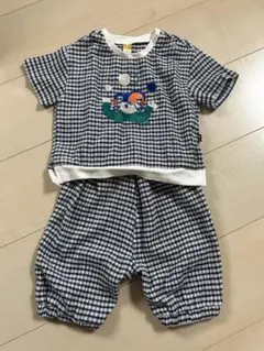 moimoln モイモルン　チェック柄 セットアップ 80サイズ