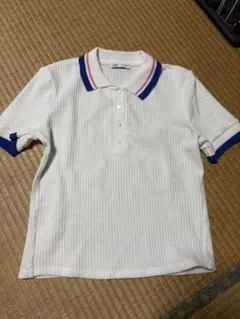 ZARA半袖ポロシャツ ホワイト