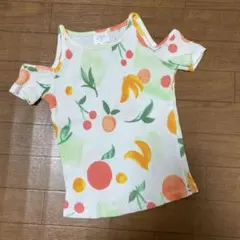 ZARA KIDS フルーツ柄 肩あきトップス 116㎝