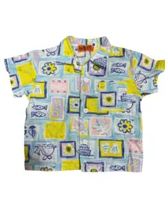 カラフルなデザイン 半袖シャツ