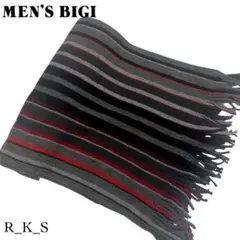 Men's Bigi ニット マフラー ストール ストライプ