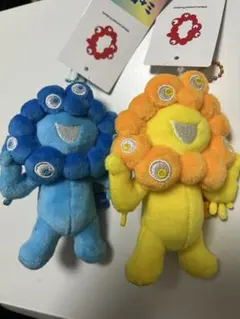 【新品】ミャクミャク ボールチェーンマスコット 推しカラー 青　黄 大阪関西万博