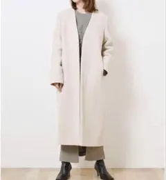 フレイ　FRAI I.D ノーカラー ロングコート