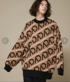 美品STUDIOUS THE AD+ウォッシュドニットセーター ブラウンＭのサムネイル