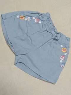 【美品】アンパンマンキュロットスカート　90cm 　花柄