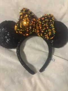 ミッキー耳風スパンコールカチューシャ