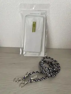 【美品】3COINS iPhone12用ケース ストラップ付き