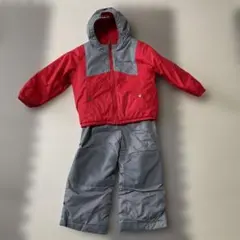 Columbia 子ども用 スキーウェア 赤/グレー