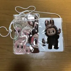 ラブブ スマホショルダー 透明ポーチ