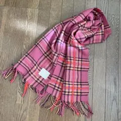 レア！　Vivienne Westwood チェック柄マフラー ピンク