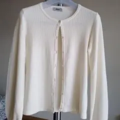 MICHELLE. アイボリー 長袖カーディガン　生地柔らかい