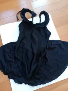 黒いフリル付き　バレエレオタード　女の子　110-120