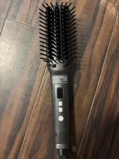 SALONIA サロニア ストレートヒートブラシスリム ブラック ブラシアイロン