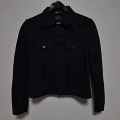 SAINT LAURENT PARIS ブラック デニムジャケットのサムネイル