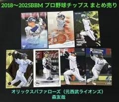 森友哉　オリックスバファローズ　2018〜2025BBM プロ野球チップス　西武