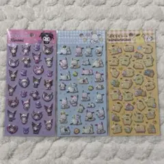 【匿名配送】サンリオ ぷくっとシール クロミ ポチャッコ ポムポムプリン