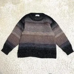 Paul Stuart ニット 厚手 スコットランド製 ウール M 柄