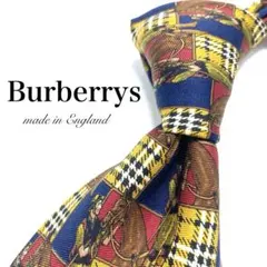 ★【極美品】 Burberrys ネクタイ チェック柄 イングランド