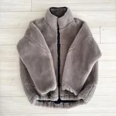 【美品】Chaos ウールボアブルゾン カフェ　フリー