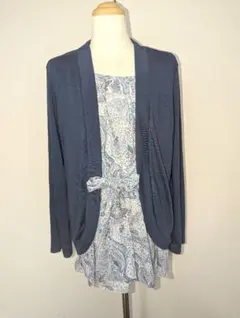 大きいサイズ【3L】重ね着風チュニック