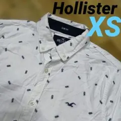 Hollister 【XS】 ストレッチ 半袖シャツ パイナップル柄 ホワイトのサムネイル