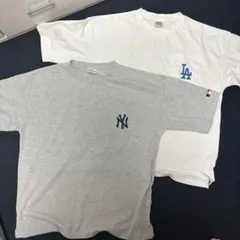 ニューヨーク・ヤンキース & ロサンゼルス・ドジャース Tシャツ 2枚セット