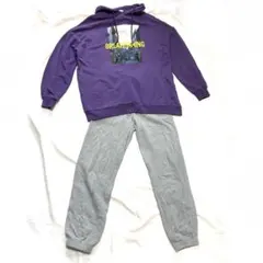 【特別企画】セットアップ COLZA(紫パーカー)＆UNIQLO(グレーパンツ)