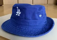 47ブランド バケットハット LAドジャース　青