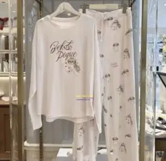 新品未使用　ジェラピケ　シーズー柄　ピンク　ルームウェア　上下セット