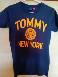 TOMMY × Barbie 半袖Tシャツ M ネイビー ロゴプリントのサムネイル