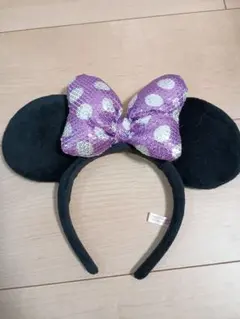 ミニー　パープル　紫　カチューシャ　ディズニー