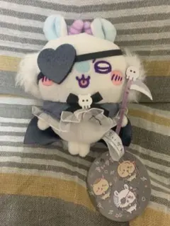 タグ付きちいかわ てんしあくま あくまな大きめマスコット モモンガ