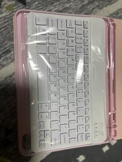 ピンク ワイヤレスキーボード 充電ケーブル付きꕤ︎︎タブレットケース付き♡
