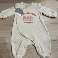 【新品未使用タグ付き】バースデイfutafutaうさぎロンパース60-70cm