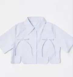 treat ürself トリートユアセルフ バレエコアクロップドサマーブラウスのサムネイル