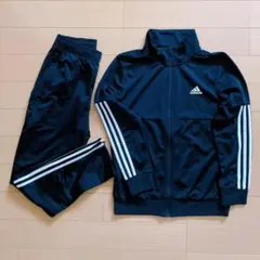 160 adidas 黒 ジャージ 上下セット セットアップ アディダス