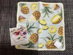 Enjeau アーンジョー　パイナップル　タオルハンカチ　タグ付き未使用